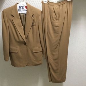 Brown pant suit